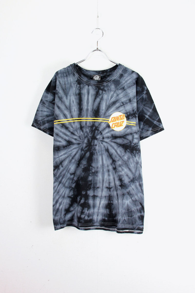 S/S TIE DYE TEE SHIRT / BLACK / MULTI [SIZE: L USED]