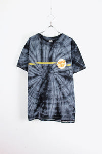 S/S TYE DYE TEE SHIRT / BLACK / MULTI [SIZE: L USED]