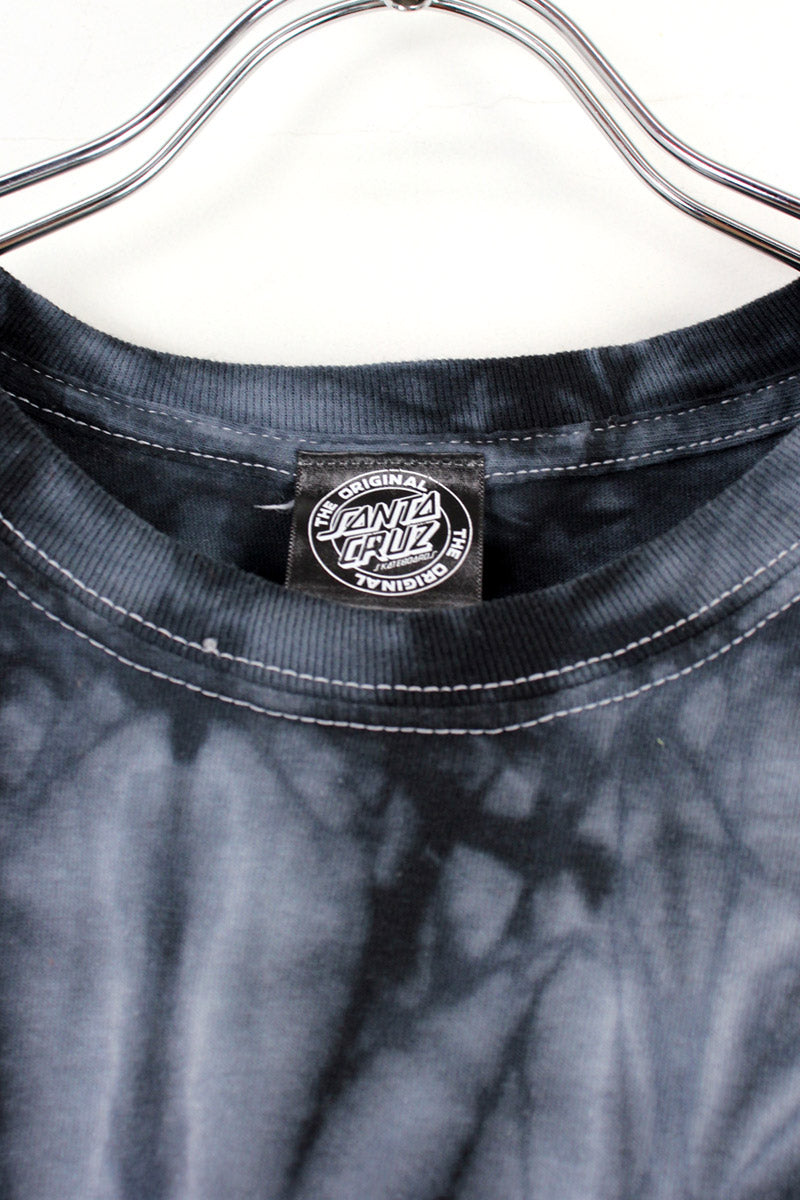 S/S TIE DYE TEE SHIRT / BLACK / MULTI [SIZE: L USED]