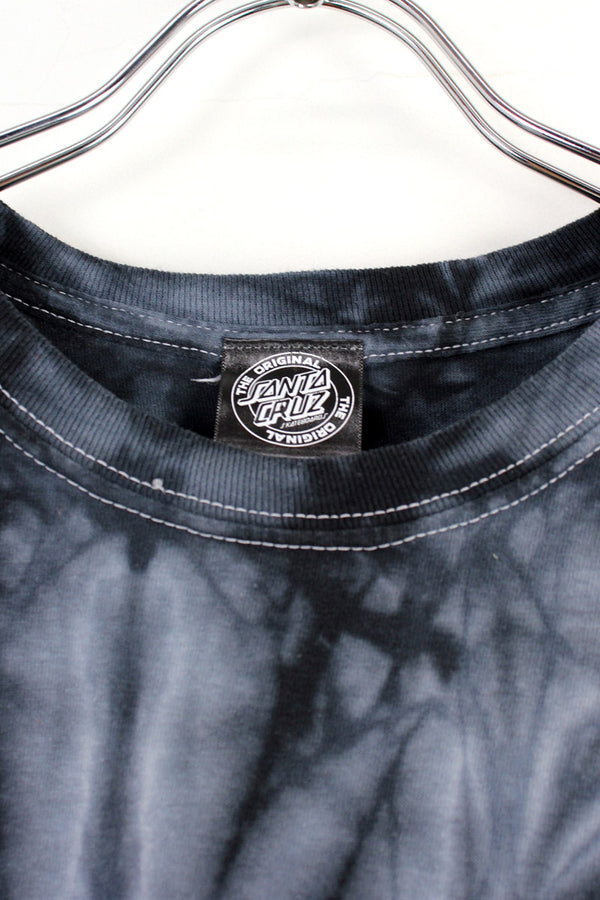 S/S TIE DYE TEE SHIRT / BLACK / MULTI [SIZE: L USED]