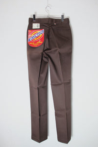 MADE IN USA 80'S 874 WORK PANTS / BROWN [SIZE: W29L34 DEADSTOCK/NOS]