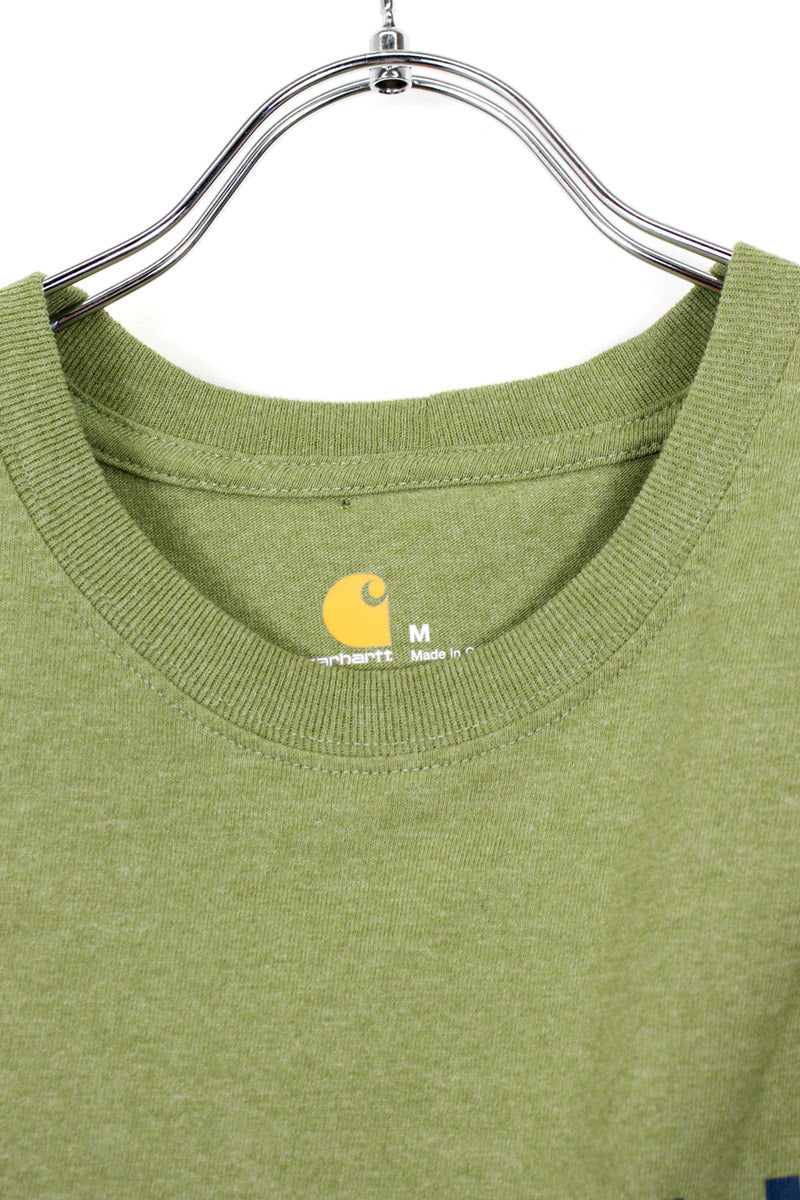 S/S LOGO TEE SHIRT / LIGHT KHAKI [SIZE: M USED]