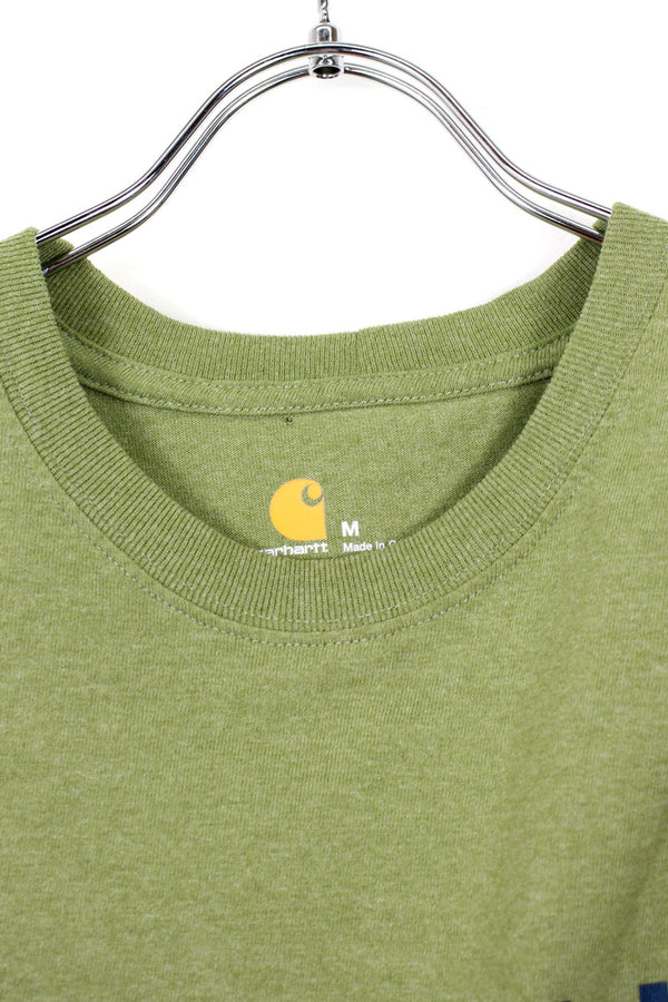 S/S LOGO TEE SHIRT / LIGHT KHAKI [SIZE: M USED]