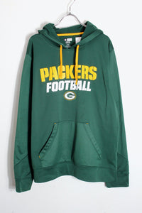 PACKERS POLYESTER SWEAT HOODIE / GREEN [SIZE: L USED]