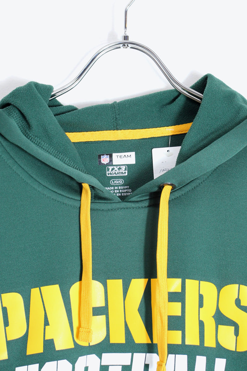 PACKERS POLYESTER SWEAT HOODIE / GREEN [SIZE: L USED]