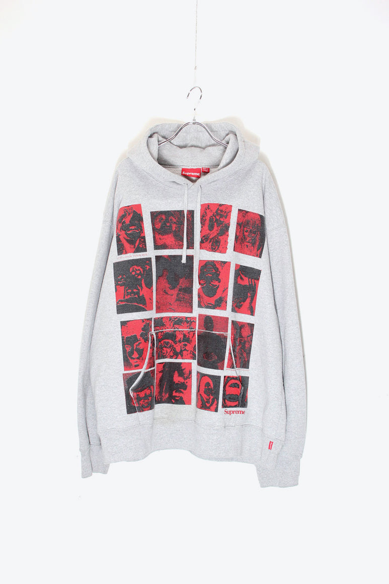 MADE IN CANADA 21AW COLLAGE GRID HOODIE SWEATSHIRT / GREY [SIZE: XL USED]