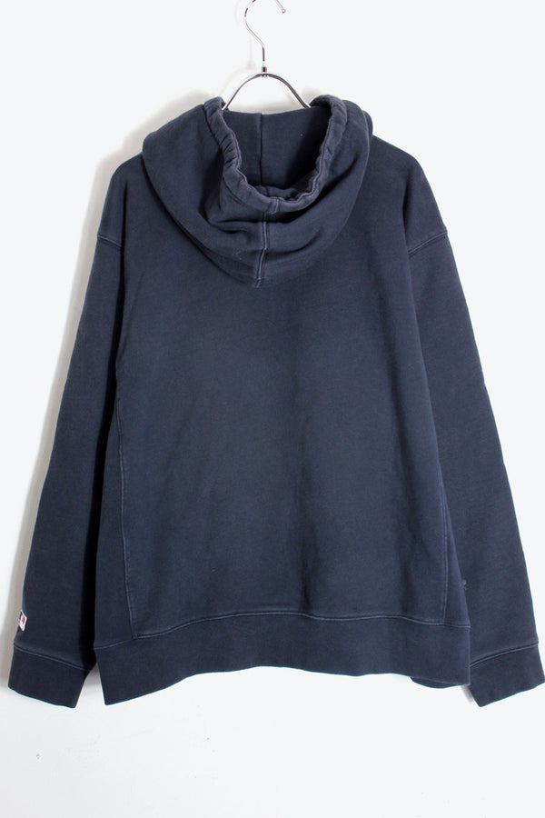 NY YANKEES PULLOVER SWEAT HOODIE / NAVY [SIZE: M USED]