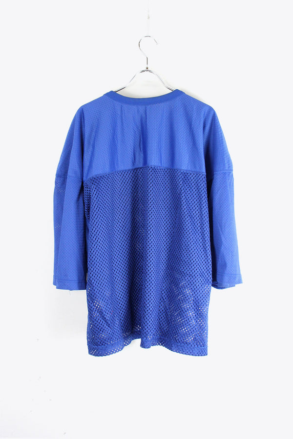 90'S V-NECK GAME SHIRT / BLUE [SIZE: XL USED]