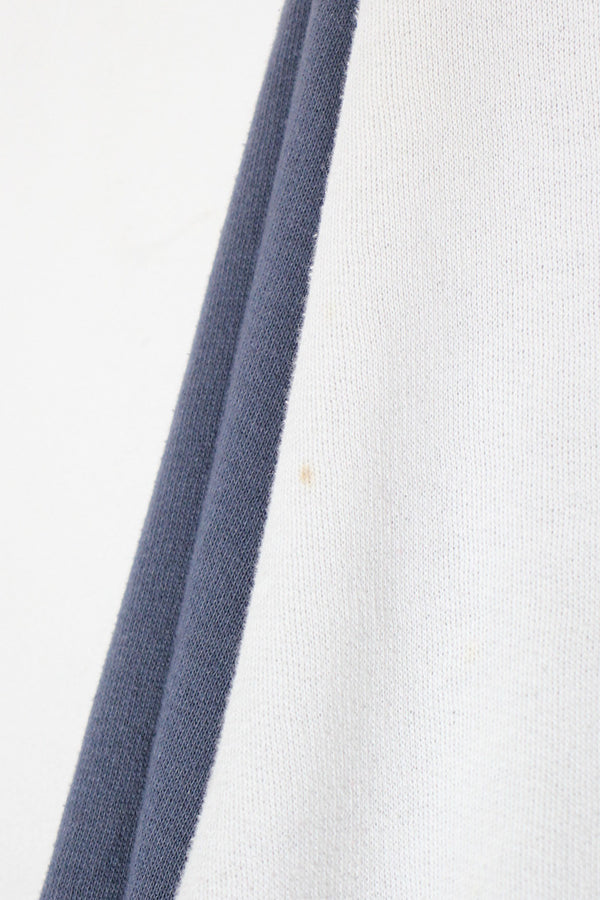90'S SWEAT TRACK JACKET / WHITE [SIZE: M USED]