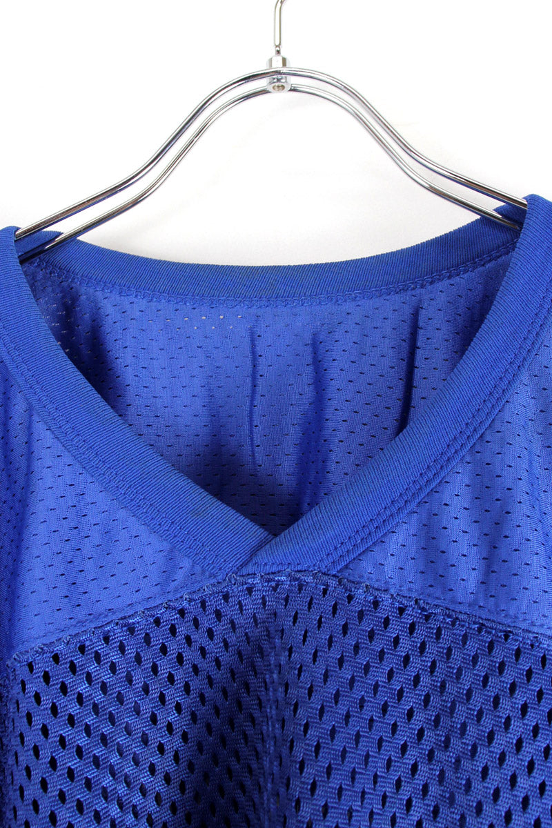 90'S V-NECK GAME SHIRT / BLUE [SIZE: XL USED]