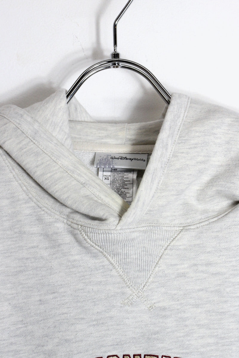 MICKEY EMBROIDERY SWEAT HOODIE / GRAY [SIZE: XL USED]