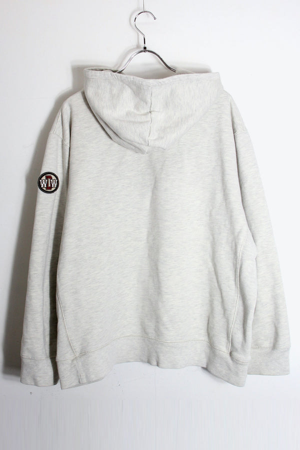 MICKEY EMBROIDERY SWEAT HOODIE / GRAY [SIZE: XL USED]