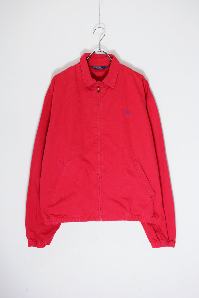 MADE IN USA 80'S ZIP JACKET / RED [SIZE: M USED]