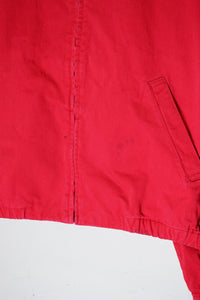 MADE IN USA 80'S ZIP JACKET / RED [SIZE: M USED]