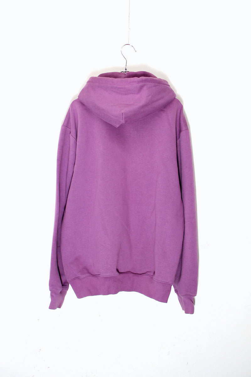 LOGO EMBROIDERY HOODIE SWEATSHIRT / PURPLE [SIZE: M USED]