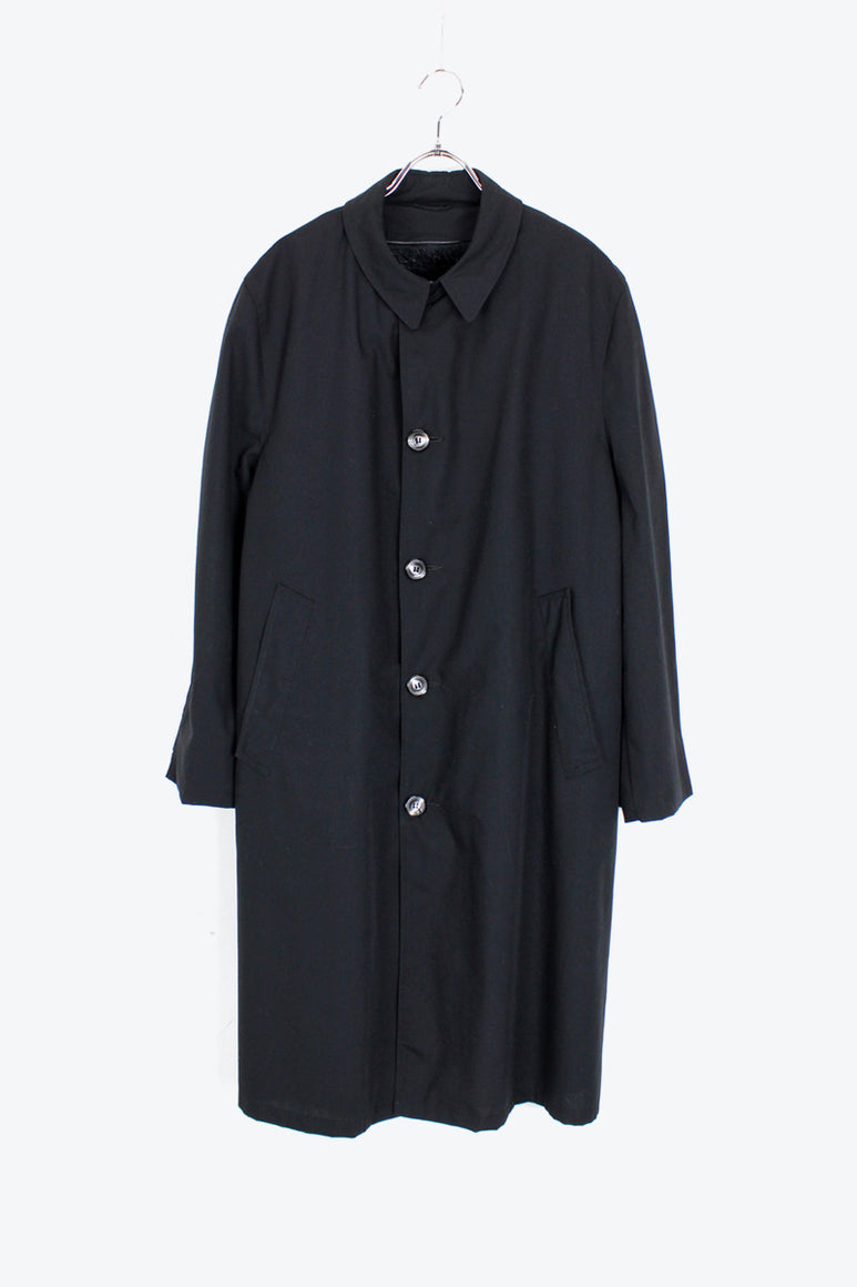 MADE IN USA 90'S BALMACAAN COAT W/BOA LINER / BLACK [SIZE: 38 USED]