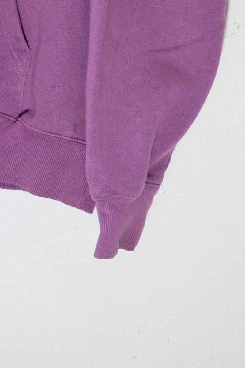 LOGO EMBROIDERY HOODIE SWEATSHIRT / PURPLE [SIZE: M USED]