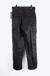 RELAXED FIT ZIPPER FLY BDU PANTS / BLACK [NEW]