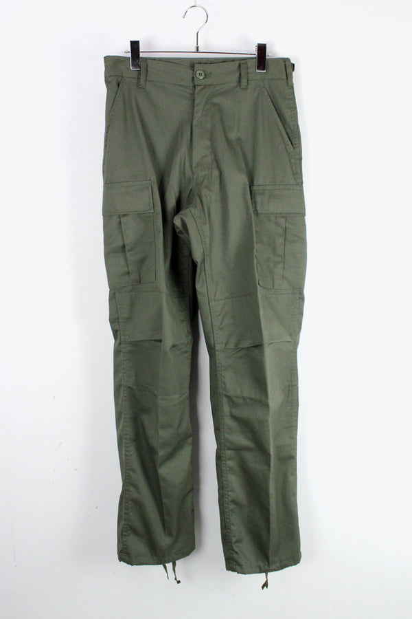 RELAXED FIT ZIPPER FLY BDU PANTS / OLIVE DRAB [NEW]