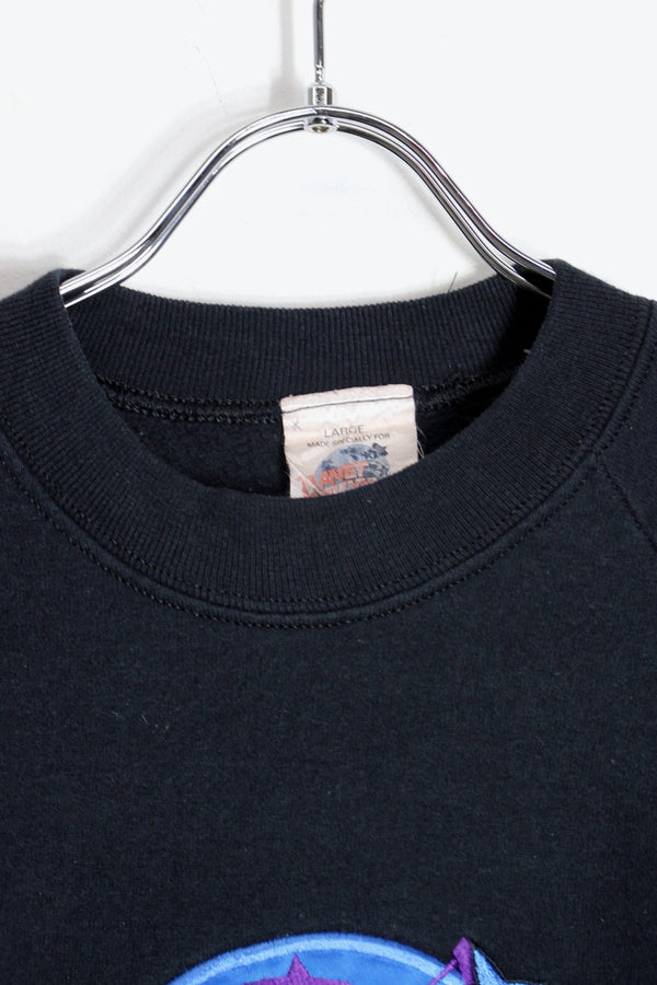 MADE IN USA 90'S LOGO LONDON SWEATSHIRT / BLACK [SIZE: L USED]
