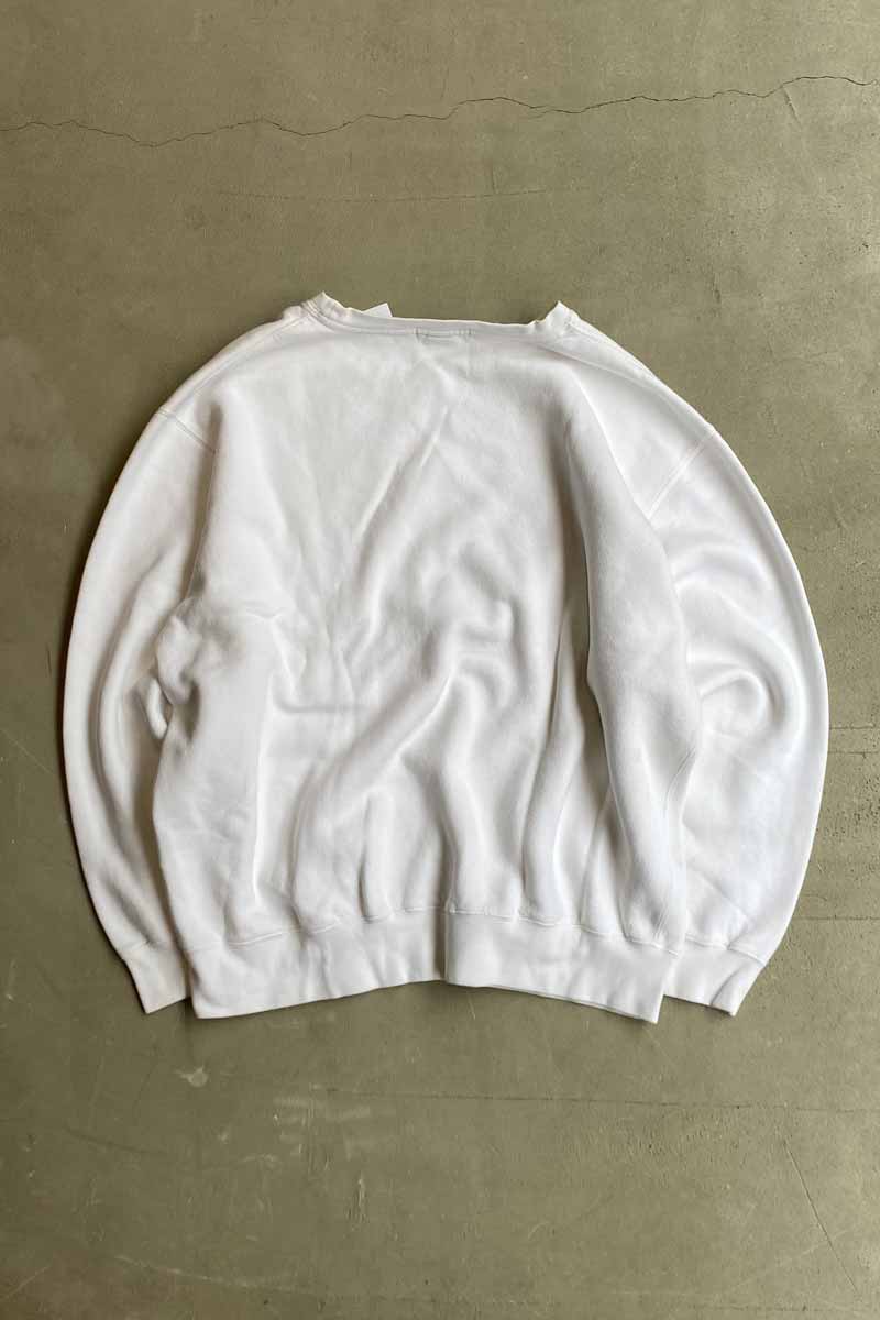 MADE IN PERU 90'S USA PRINT SWEATSHIRT / WHITE [SIZE: XL USED]