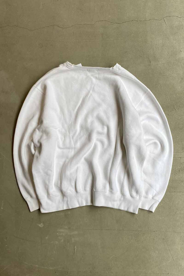 MADE IN PERU 90'S USA PRINT SWEATSHIRT / WHITE [SIZE: XL USED]