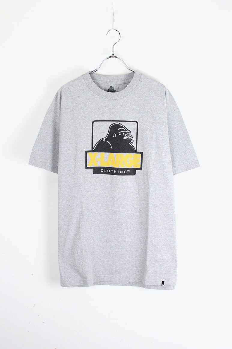 S/S GOLLIRA PRINT T-SHIRT / GREY [SIZE: L USED]