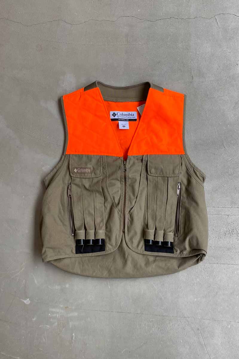 EARLY 00'S HUNTING VEST / BEIGE [SIZE: M USED]
