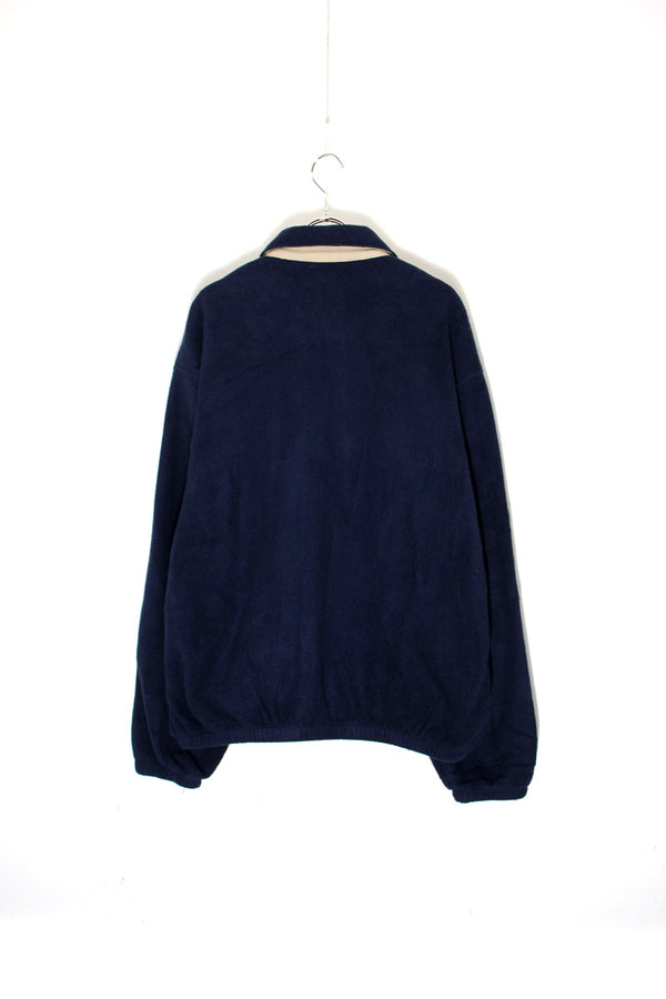 90'S ZIP FLEECE JACKET / NAVY [ SIZE: L USED ]