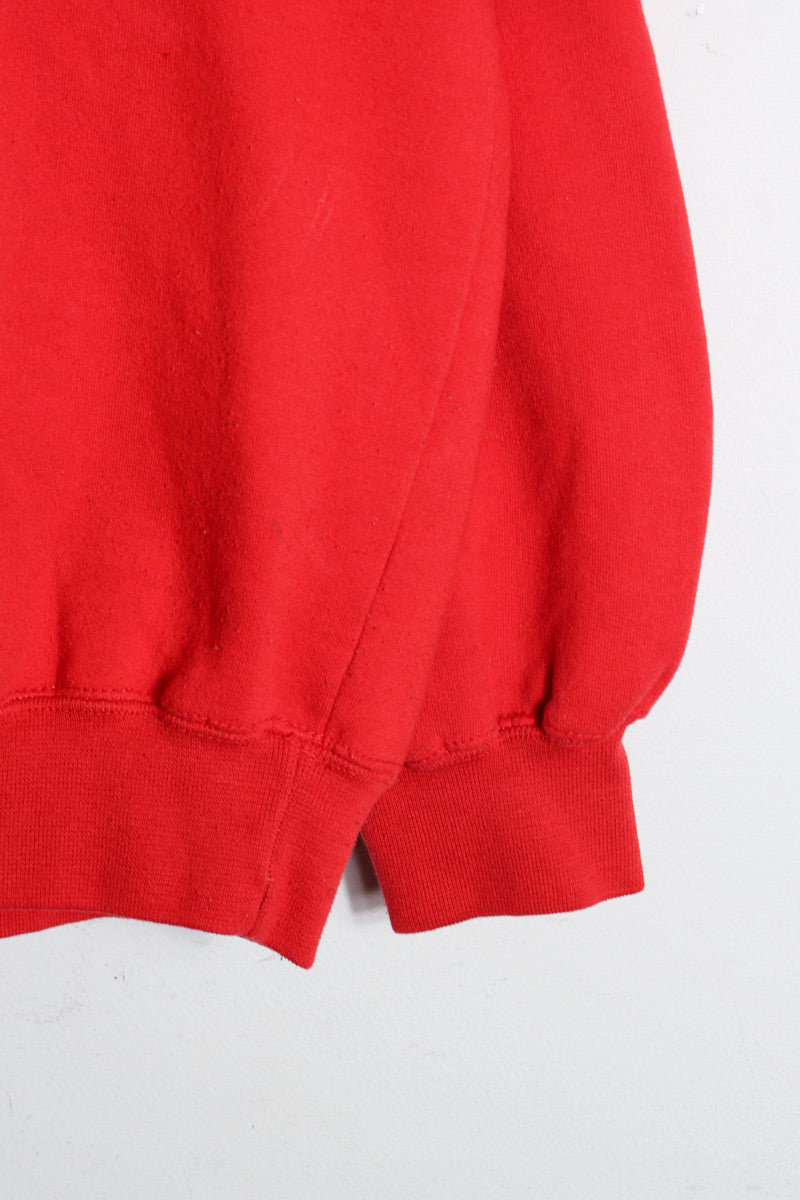 MADE IN USA 90'S BOSTON UNIVERSITY SWEATSHIRT / RED [SIZE: L USED]