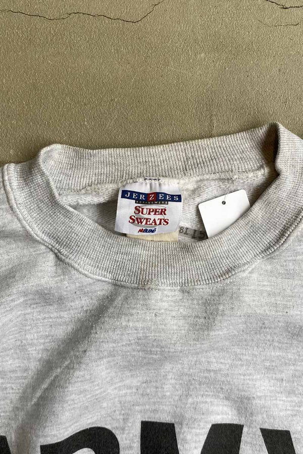 MADE IN USA 90'S ARMY PRINT SWEATSHIRT / GRAY [SIZE: XL USED]