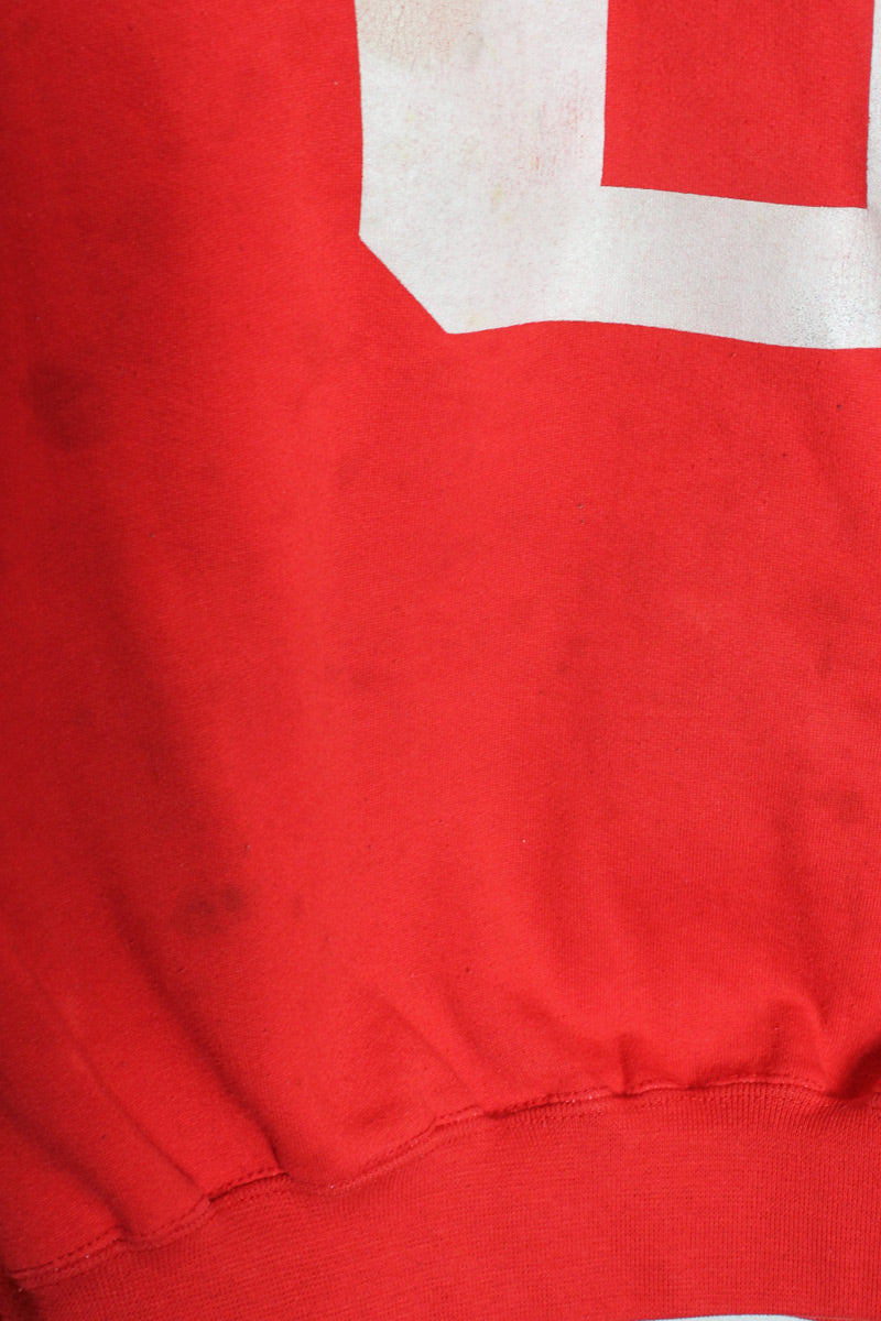 MADE IN USA 90'S BOSTON UNIVERSITY SWEATSHIRT / RED [SIZE: L USED]