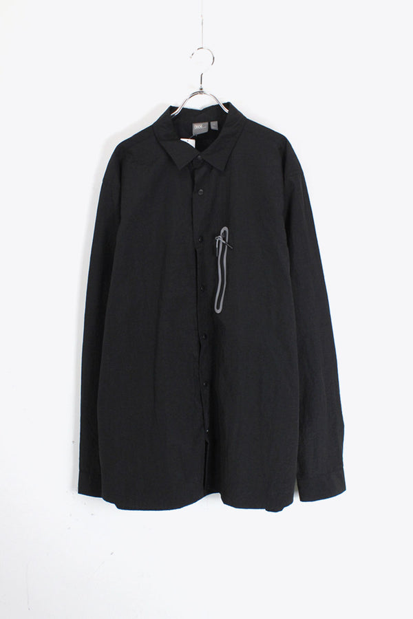 NYLON COAT SHIRT JACKET / BLACK [SIZE: 2XL USED]
