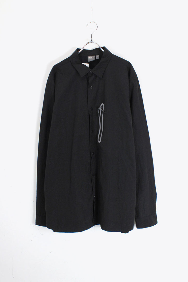 NYLON COATH SHIRT JACKET / BLACK [SIZE: 2XL USED]