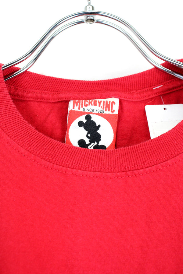 97'S MICKEY T-SHIRT / RED [SIZE: L USED]