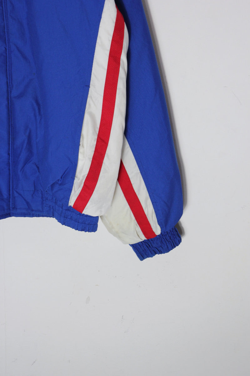90'S NFL NY GIANTS ZIP NYLON JACKET / BLUE [SIZE: M USED]