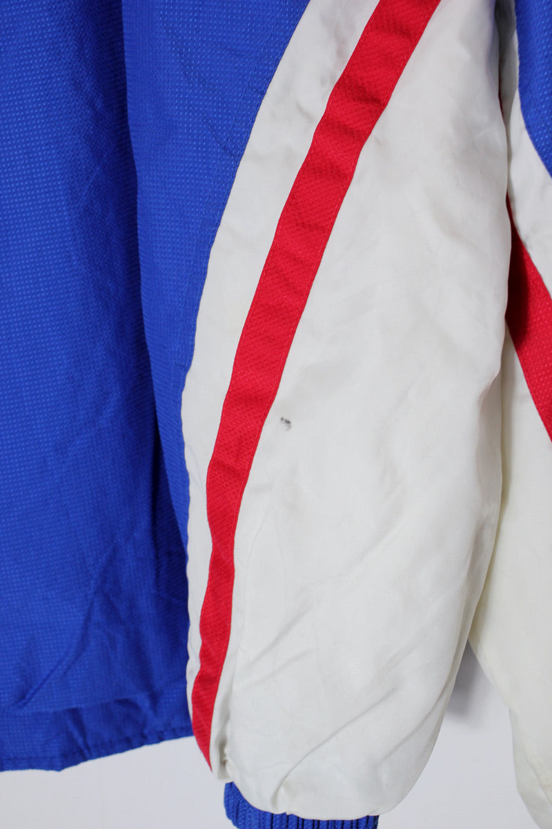 90'S NFL NY GIANTS ZIP NYLON JACKET / BLUE [SIZE: M USED]