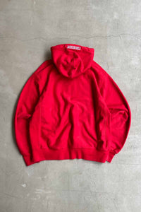 RANCH PRINT REVERSE WEAVE SWEAT HOODIE / RED [SIZE: L USED]