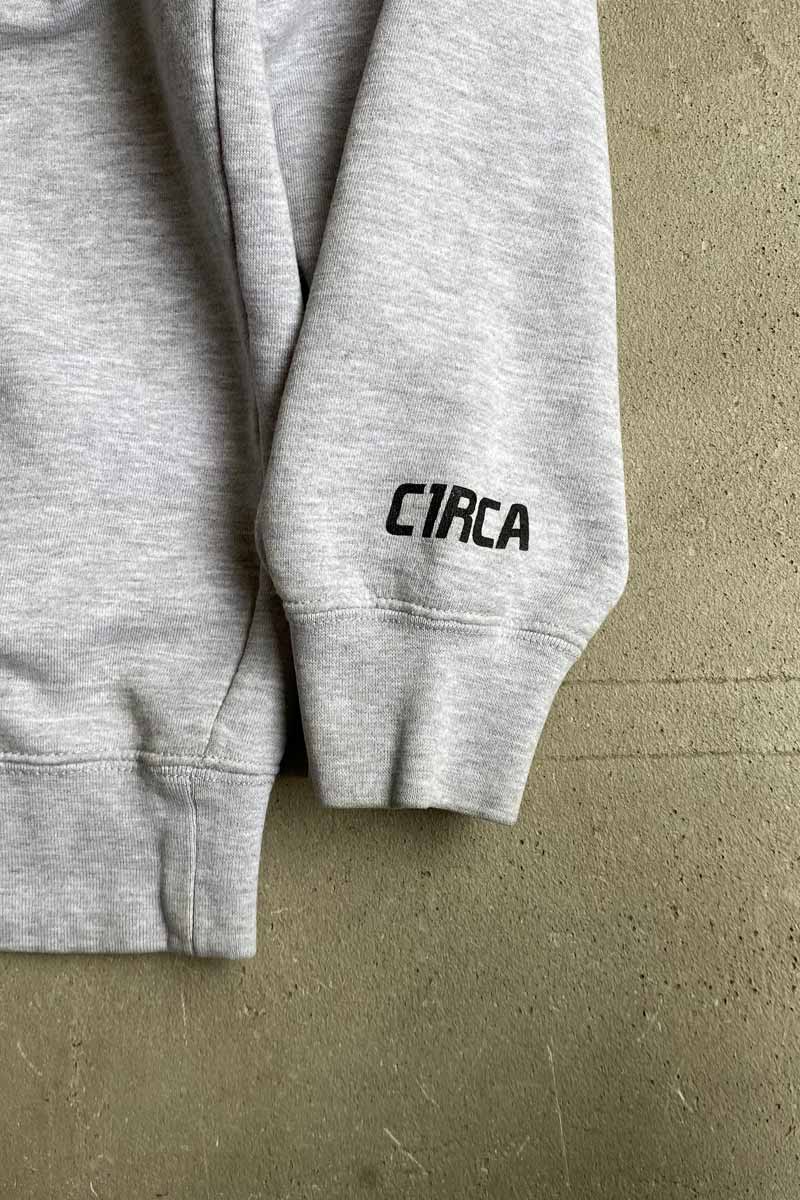 LOGO PRINT SWEAT HOODIE / GRAY [SIZE: M USED]