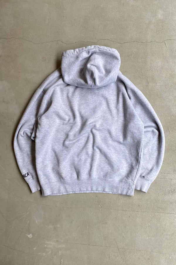 LOGO PRINT SWEAT HOODIE / GRAY [SIZE: M USED]