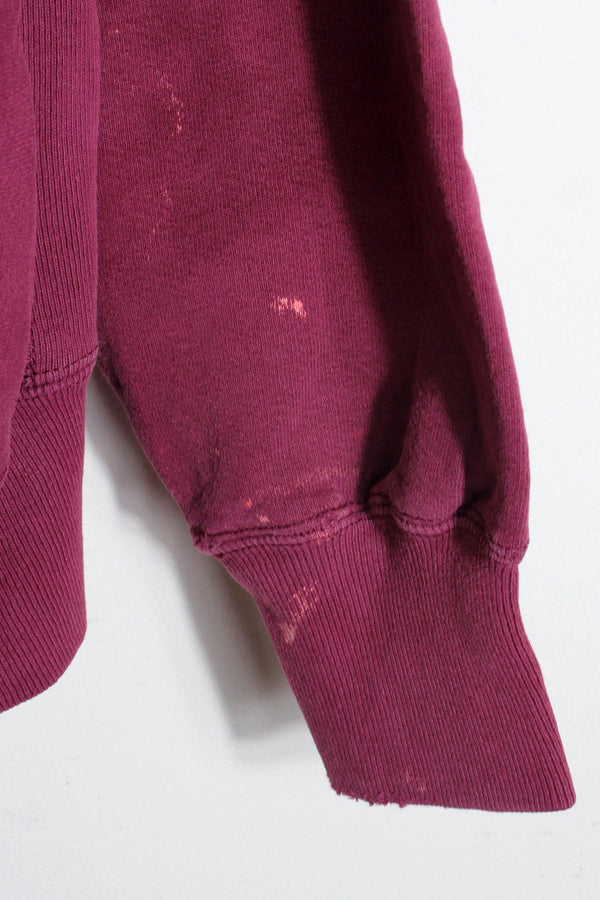 MADE IN USA 90'S KANSAS UNIVERSITY REVERSE WEAVE SWEATSHIRT / BURGUNDY [SIZE: L USED]