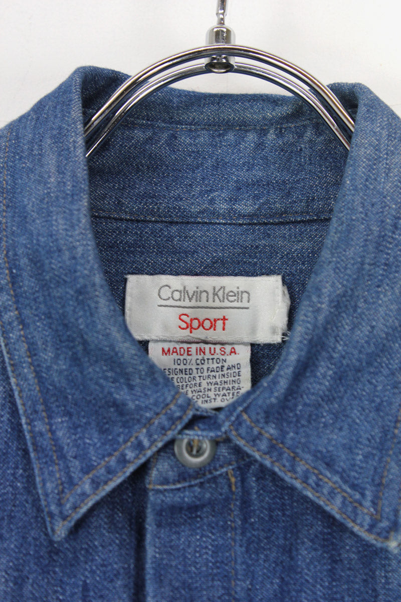 MADE IN USA L/S DENIM SHIRT / INDIGO [SIZE: Equivalent to XL USED]