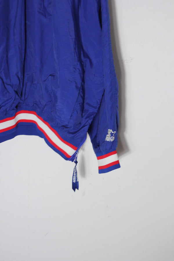 90'S NFL PATRIOTS PULLOVER NYLON JACKET / BLUE [SIZE: M USED]