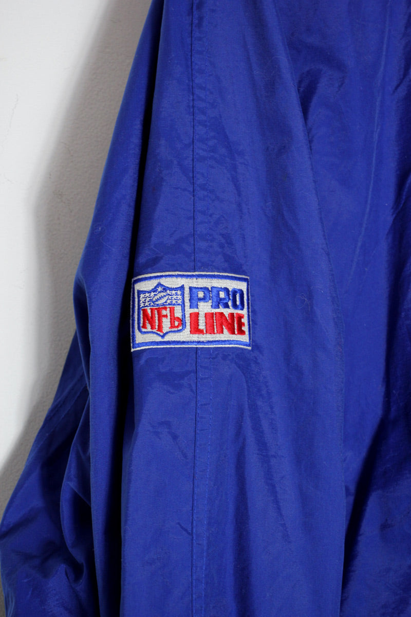 90'S NFL PATRIOTS PULLOVER NYLON JACKET / BLUE [SIZE: M USED]