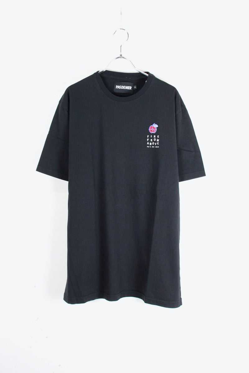 FIRE FROM ABOVE S/S ONE POINT T-SHIRT / BLACK [SIZE: M USED]