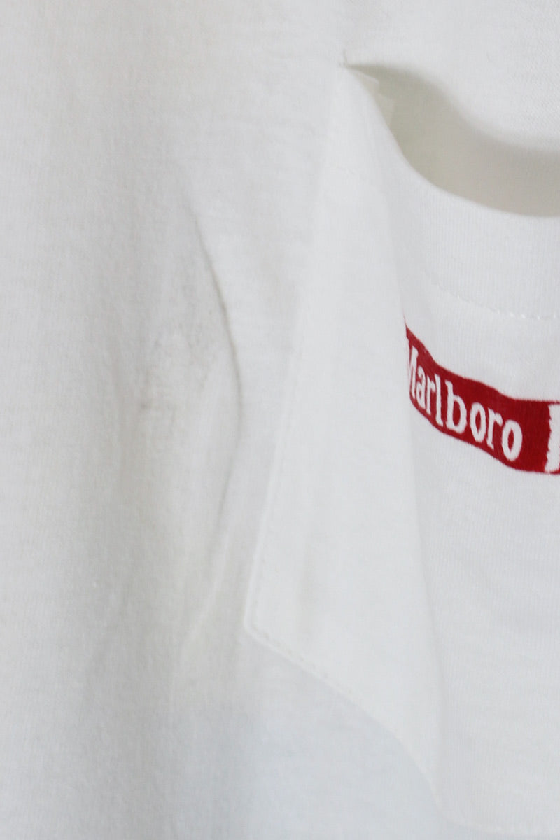 MADE IN USA 90'S S/S MARLBORO CACTUS BACK PRINT ADVERTISING T-SHIRT / WHITE [SIZE: XL DEADSTOCK/NOS]