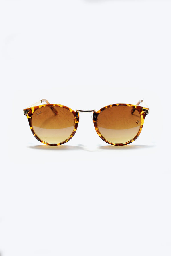 MADE IN ITALY SUNGLASSES / BROWN [SIZE: ONE SIZE USED]