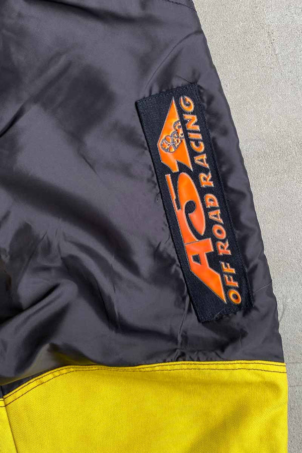 OFF ROAD RACING NYLON PANTS / YELLOW [SIZE: S USED]