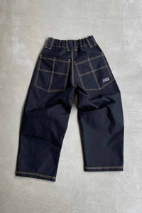 MADE IN USA 80'S NYLON PANTS / BLACK [SIZE: M DEADSTOCK/NOS]