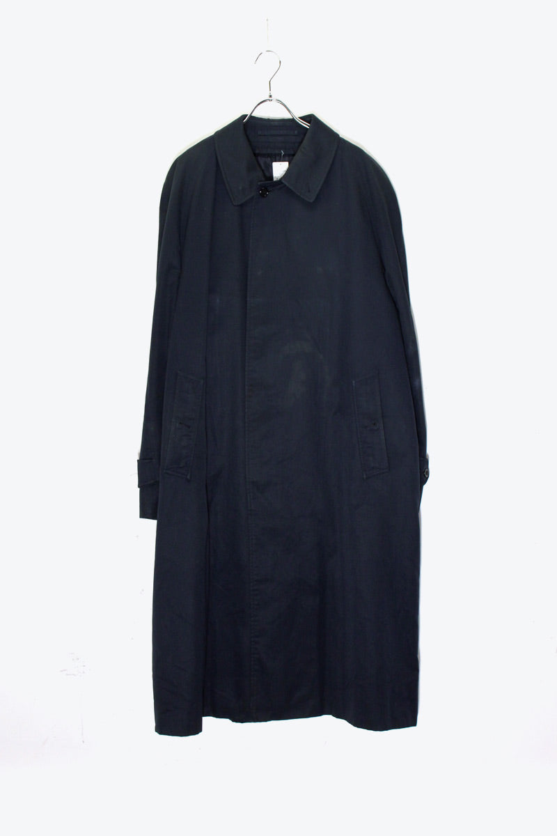MADE IN ENGLAND 90'S BALMACAAN COAT W/LINER / NAVY [SIZE: L equivalent USED]